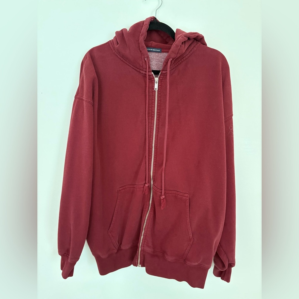 Brandy Melville Maroon Hoodie